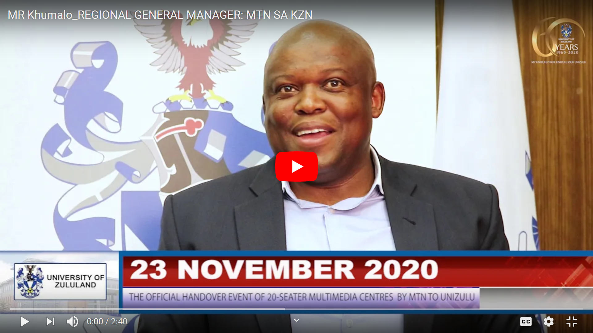 MR Khumalo_REGIONAL GENERAL MANAGER: MTN